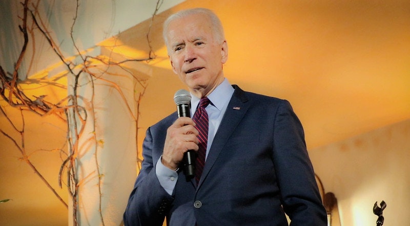 Joe Biden speaking at an event in March. Photo: Louise Palanker/flickr.